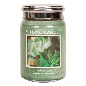 Village Candle Lumânare parfumată din mentă sticlă și eucalipt (Eucalyptus Mint) 645 g