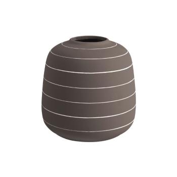 Vază din ceramică PT LIVING Terra, ⌀ 16,5 cm, maro închis