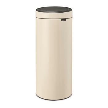 Coș de gunoi bej cu senzori de atingere din oțel 30 l Touch Bin – Brabantia