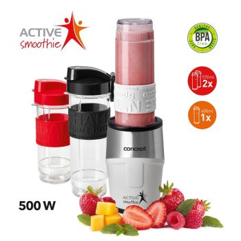 Smoothie maker Concept SM3380 Active Smoothie500 W alb 2 x 570 ml + 400 ml