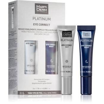 MartiDerm Platinum Eye Correct tratament corector zona ochilor 2x10 ml