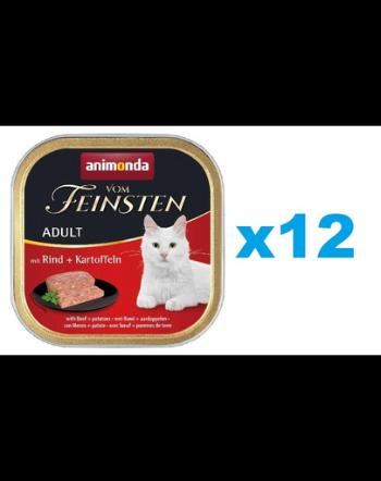 ANIMONDA Vom Feinsten Adult pate vita si cartofi 12x100 g conserve pisici