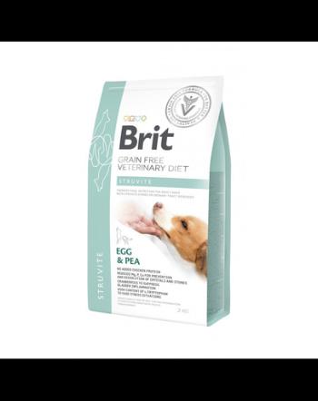 BRIT Veterinary Diets Dog Struvite Dieta veterinara pentru caini adulti cu probleme ale tractului urinar inferior 2 kg