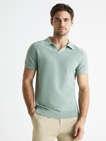 Celio Bewashed Polo tricou Verde