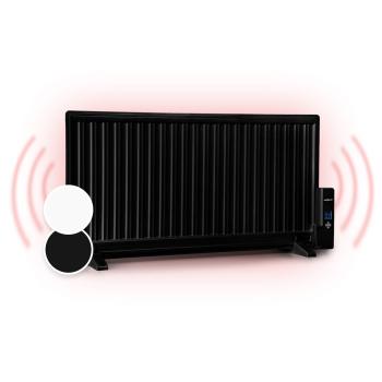 OneConcept Wallander, radiator cu ulei, 1000 W, termostat, încălzire cu ulei, design ultraplat, negru