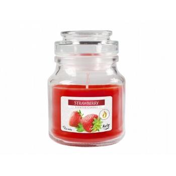Lumânare aromată borcan Căpșună, 120 g, 