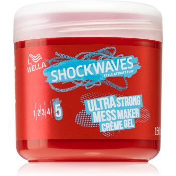 Wella Shockwaves Ultra Strong Mess Maker crema gel pentru păr 150 ml