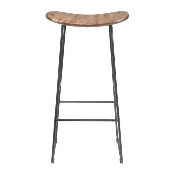 Scaun de bar în culoare naturală lemn masiv de tec 80 cm Tangle – White Label