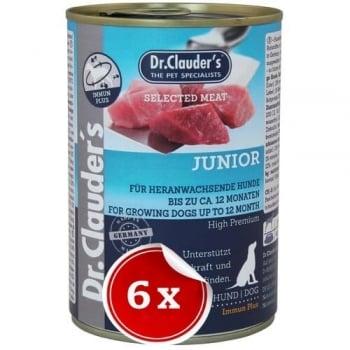Pachet 6 Conserve Dr. Clauder's Selected Meat Junior, 400 g