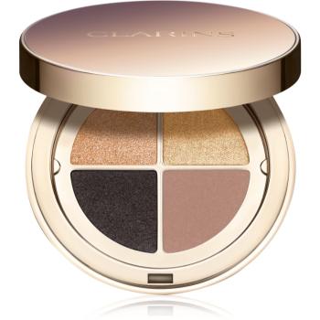 Clarins Ombre 4 Colour Eye Palette paletă cu farduri de ochi pentru un efect de lunga durata culoare 08 - Amber Gradation 4,2 g