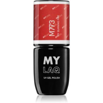 MYLAQ UV Gel Polish lac de unghii sub forma de gel culoare My Burning Fire 5 ml