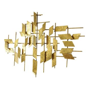 Decorațiune metalică de perete Westwing Collection Tara, 60 x 95 cm, auriu