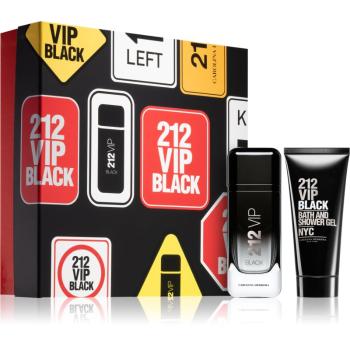 Carolina Herrera 212 VIP Black set cadou III. pentru bărbați