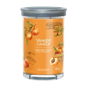 Yankee Candle Lumânare aromatică Signature mare Farm Fresh Peach 567 g