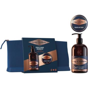 Gillette King C. Perfect Beard Regimen Kit set cadou (pentru barbati)