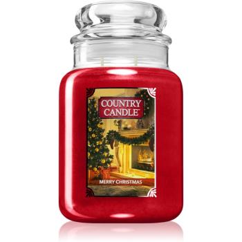 Country Candle Merry Christmas lumânare parfumată 652 g