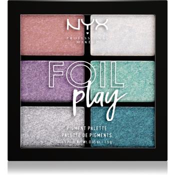 NYX Professional Makeup Foil Play paleta farduri de ochi culoare 02 Limit Love 6 x 1.5 g