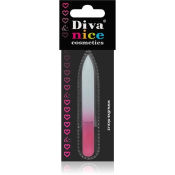 Diva & Nice Cosmetics Accessories pila de unghii din sticla mic Pink