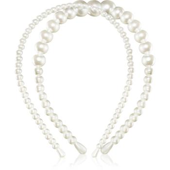 Notino Grace Collection Faux pearl headbands bentiță pentru păr 2 pc