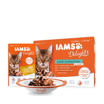 Iams Delights Cat Land Collection Multipack, 12x85 g