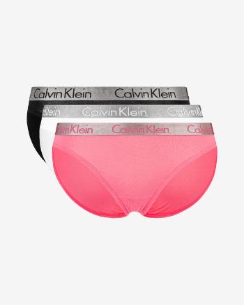 Calvin Klein Chiloți, 3 bucăți Negru Roz Alb