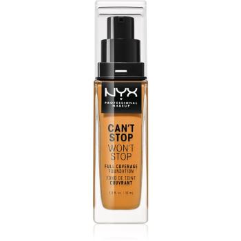 NYX Professional Makeup Can't Stop Won't Stop fond de ten cu acoperire ridicată culoare 17 Capuccino 30 ml