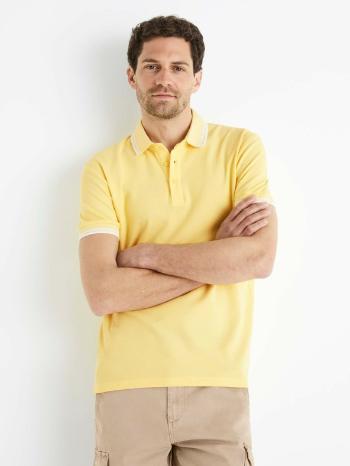 Celio Beline Polo Tricou Galben