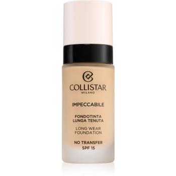 Collistar Impeccabile Long Wear Foundation machiaj persistent SPF 15 1R Rosy Avory 30 ml