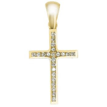 Brilio Pandantiv cruce din aur galben CSR024_AU_Y
