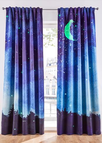 Draperie de întunecare, cu lună fluorescentă (1buc.)