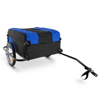 DURAMAXX Mountee cărucior de bicicletă, 130 de litri, negru-albastru, cadru din oțel