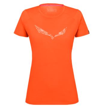 Tricou pentru femei Salewa Pure Hardware Merino 28385-4150 rosu portocaliu