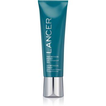 LANCER THE METHOD POLISH Oily-Congested Skin Cremă de curățare cu efect de peeling pentru ten gras 120 ml