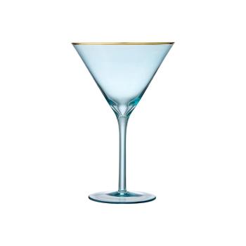 Pahar pentru Martini Ladelle Chloe, 250 ml, albastru