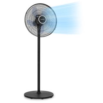 Klarstein Windflower, ventilator cu picior, 5 elice (15 "/ 38,5 cm), 50 W, negru