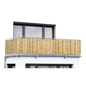 Paravan pentru balcon maro deschis din plastic 500x85 cm – Maximex