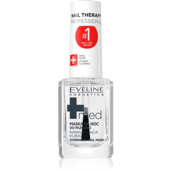 Eveline Cosmetics Nail Therapy Med+ Masca de noapte pe unghiile distruse 12 ml