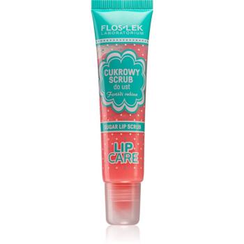 FlosLek Laboratorium Lip Care exfoliant din zahar de buze aroma Fertodi Rubina 14 g