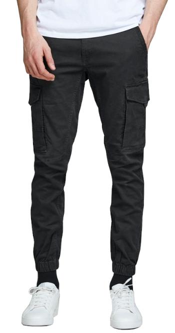 Jack&Jones Pantaloni pentru bărbați JPSTPAUL JJFLAKE Slim Fit 12139912 Black 32/34