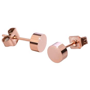 Troli Cercei din oțel placate cu aur roz superbi KE-005 