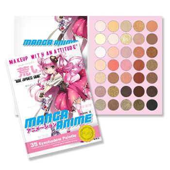 RUDE® Cosmetics Paletă de 35 farduri de ochi Manga Anime Book 2(Eyeshadow Palette) 52,5 g