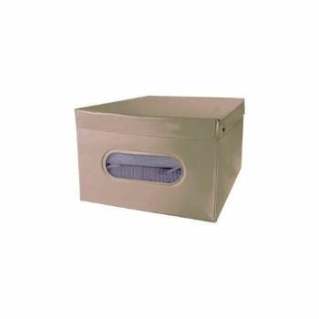 Compactor Cutie de depozitare pliabilă cu capac SMART, 50 x 40 x 25 cm, taupe