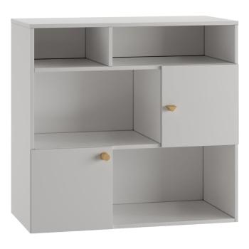 Bibliotecă de copii gri deschis 100x120 cm Cube - Pinio