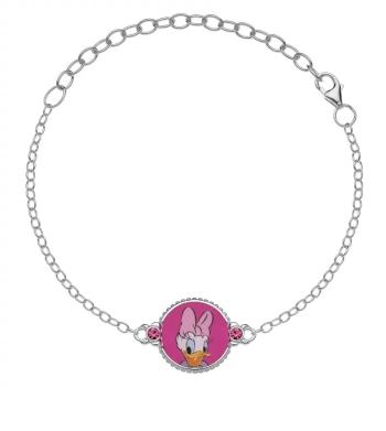 Disney Brățară fermecătoare din argint Daisy Duck BS00021SRPL-5