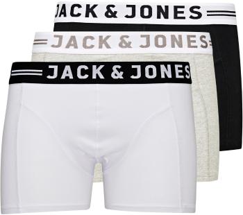 Jack&Jones 3 PACK - boxeri pentru bărbați 12081832 Light Grey XXL