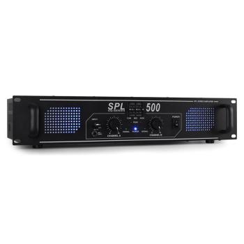 Skytec SPL500 DJ / PA amplificator 500W egalizator LED