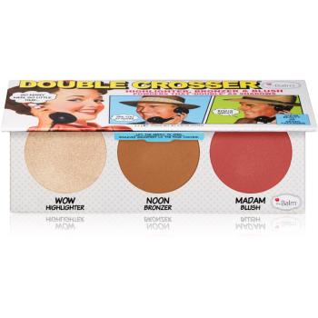 theBalm Double Crosser® paletă de farduri pentru obraji 3 in 1 8,5 g