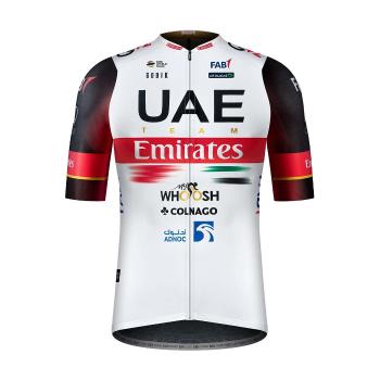 
                 GOBIK Tricou de ciclism cu mânecă scurtă - UAE 2022 ODYSSEY - alb/roșu 
            