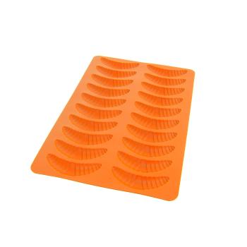 Forma din silicon Cornulete pentru 20 b. - portocaliu - Mărimea 35,5x22x1,2 cm