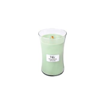 Lumânare parfumată WoodWick White Willow Moss, timp de ardere 110 h